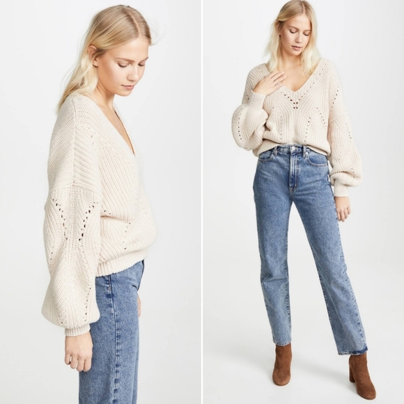 Free People Slouchy Pull Over Sweater Size Small - Picture 3 of 8